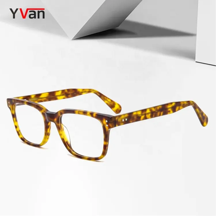 Yvan 아세테이트 이름 브랜드 광학 프레임 안경 광장 빈티지 광장 구매 안경 프레임