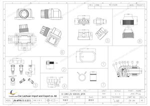 LECHUAN Premium kalite 4P küçük su geçirmez I/O kiti dikdörtgen kodlayıcı fiş 1674320-1 erkek mikro Servo Motor konektörü - Product Image 3