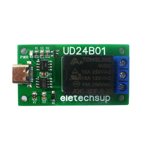 DC 5V 12V TYPE-C USB TTL232 röle modülü PC UART seri Port Switch Arduino MEGA için ahududu PI