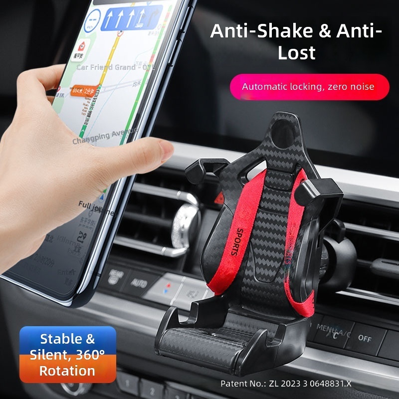 2024 new racing phone holder-red and black ribbon edition