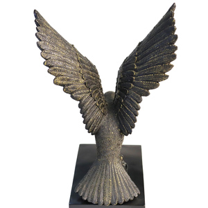 2026 Custom Resin Crafts Bird Statue Gold Key Chains Home Decoration Sculpture <strong>Figurine</strong> Portrait Music Love Gift Home Decor - Product Image 1