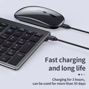 Nueva llegada de alta calidad 2,4G Blue Tooth inalámbrico recargable ratón teclado Combos para Windows/iOS/MAC - Product Image 3