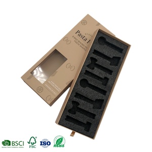 Recycelte Materialien Fenster Schublade Box für Pasta Nagellack Öl Hautpflege Serum zum Verschenken Verpackung Spot UV-Druck starr