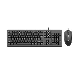 Juego KM100 de teclado de ratón con cable para el hogar, negocios, oficina, teclado combinado de ratón, teclado de ordenador - Product Image 1