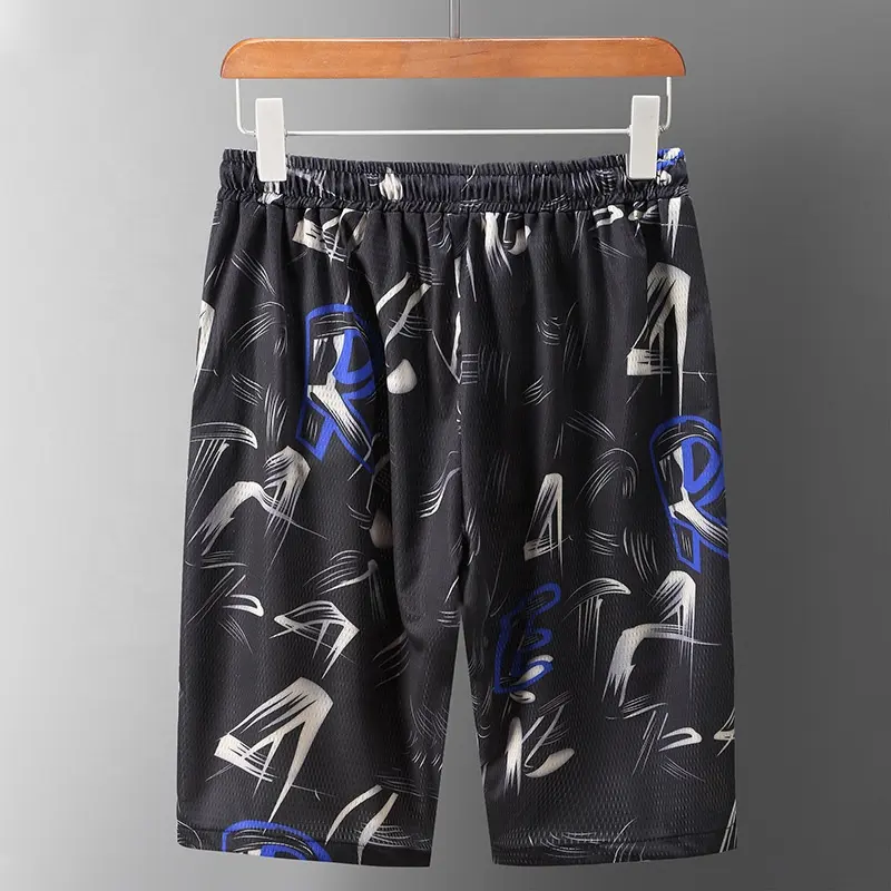 Men Swim Trunk Fashion Polyester Swimwear Beachwear Digital Printing Board Shorts Custom Men's Mesh Shorts