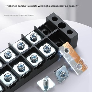 Bus Bar Power <strong>Distribution</strong> Block Fixed Wire 5P <strong>Dual</strong> Row Terminal Block - Product Image 5