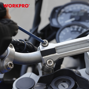 WORKPRO 9PC 1.5, 2, 2.5, 3, 4, 5, 6, 8 and 10mm Long Arm Ball Point <strong>Key</strong> Set Hex <strong>Key</strong> Wrenches Allen <strong>Key</strong> Set - Product Image 6