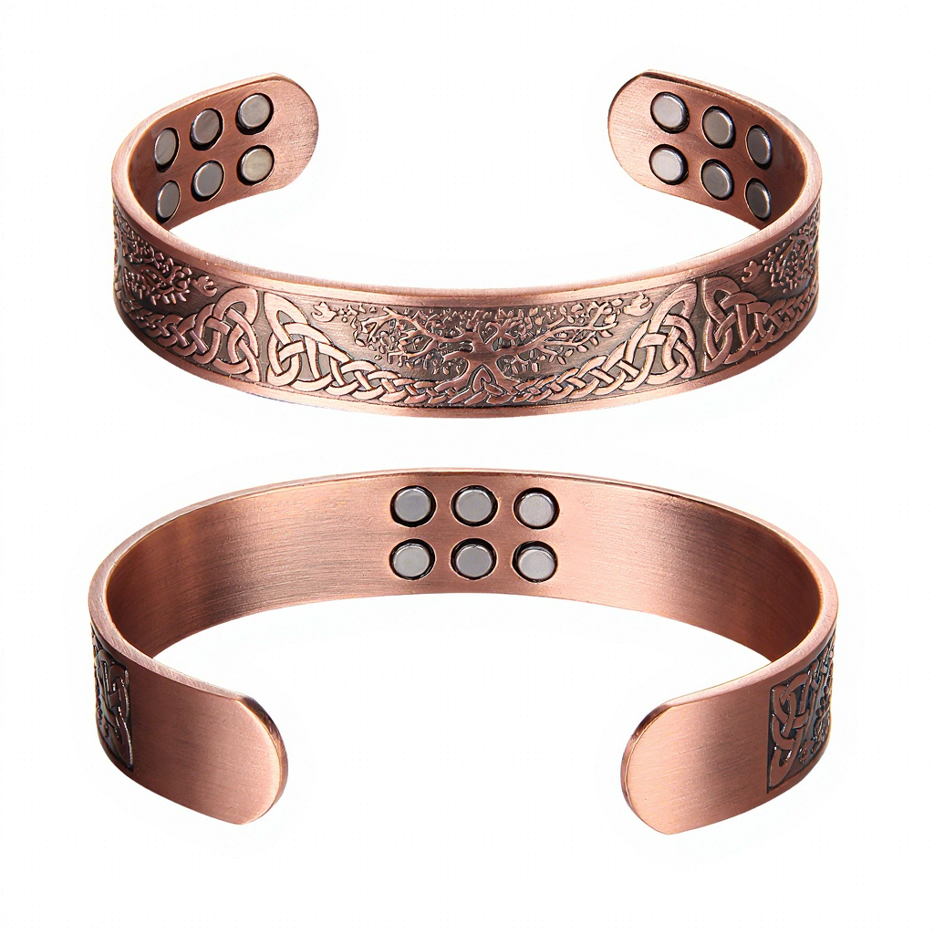 Pulsera de cobre con 18 imanes