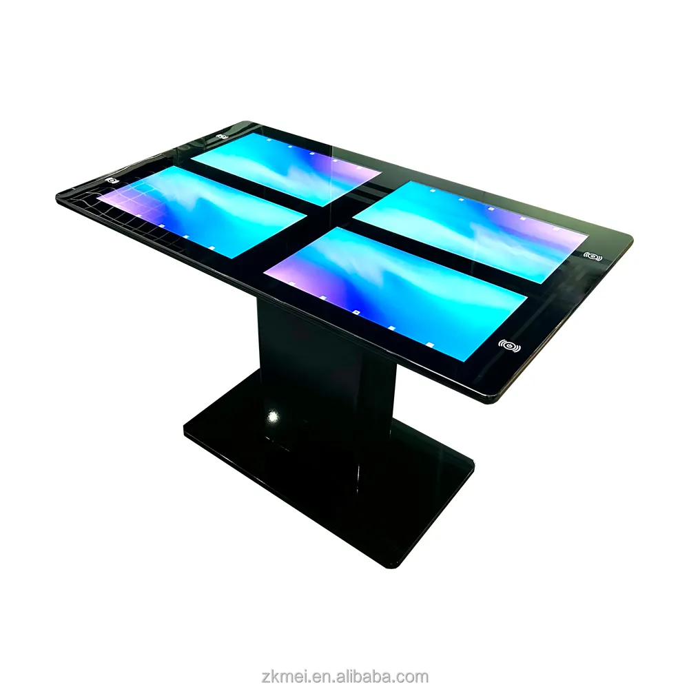 Zkmei 21.5 polegadas jogo android Quiosque de mesa inteligente interativo com tela de toque de quatro telas para café e restaurante