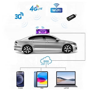 P2.5 schermo pubblicitario esterno impermeabile per auto Taxi Top Display a Led 4G controllo Wifi Taxi Display Top tetto schermo - Product Image 2