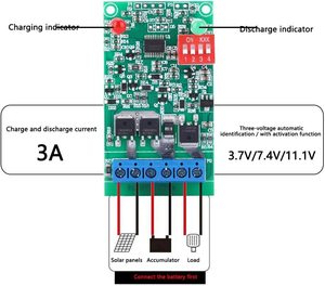3A 3,7 V/7,4 V/11,1 V Lithium batterie Solar lampen platine Leiterplatte Solar platine Steuer modul PWM - Product Image 4