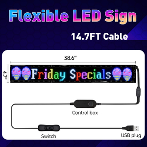 Scheda led flessibile di alta qualità controllata da app per smartphone a scorrimento slogan schermo di visualizzazione impermeabilizzazione modulo led - Product Image 4