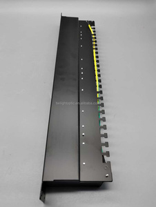 1U 19 "RJ45 6类STP 24端口配线架RJ45网络梯形插孔配线架安装，带电缆管理器 - Product Image 4