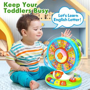 CPS Montessori Baby ruota panoramica interattiva Spin e cantare alfabeto Zoo giocattoli educativi per l'apprendimento dei bambini - Product Image 5