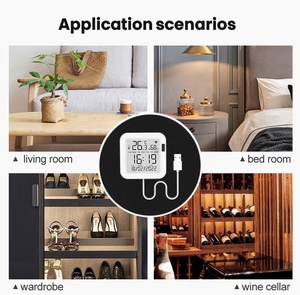 Sensor Digital de humedad y temperatura, higrómetro, termómetro con pantalla LCD, WiFi, Alexa, Google Home - Product Image 6