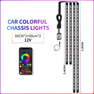 IP68 Waterproof RGBIC Underbody <strong>LED</strong> Chasing Light <strong>Kit</strong> <strong>6</strong> Pcs Car Underglow Lights with Glow Effect Length under Glow for Cars - Product Image 6