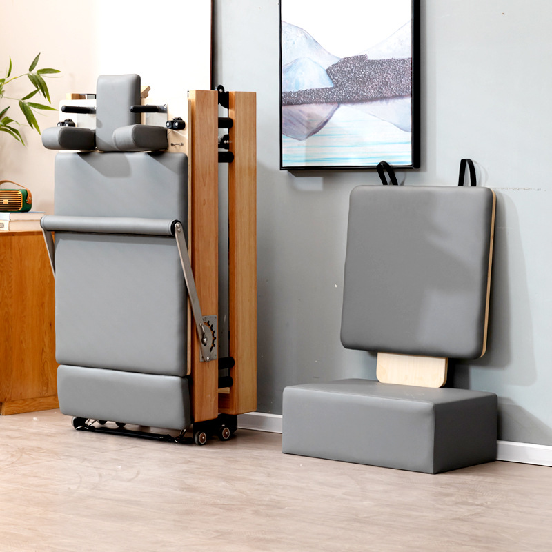 Oak nylon leg folding core bed gray