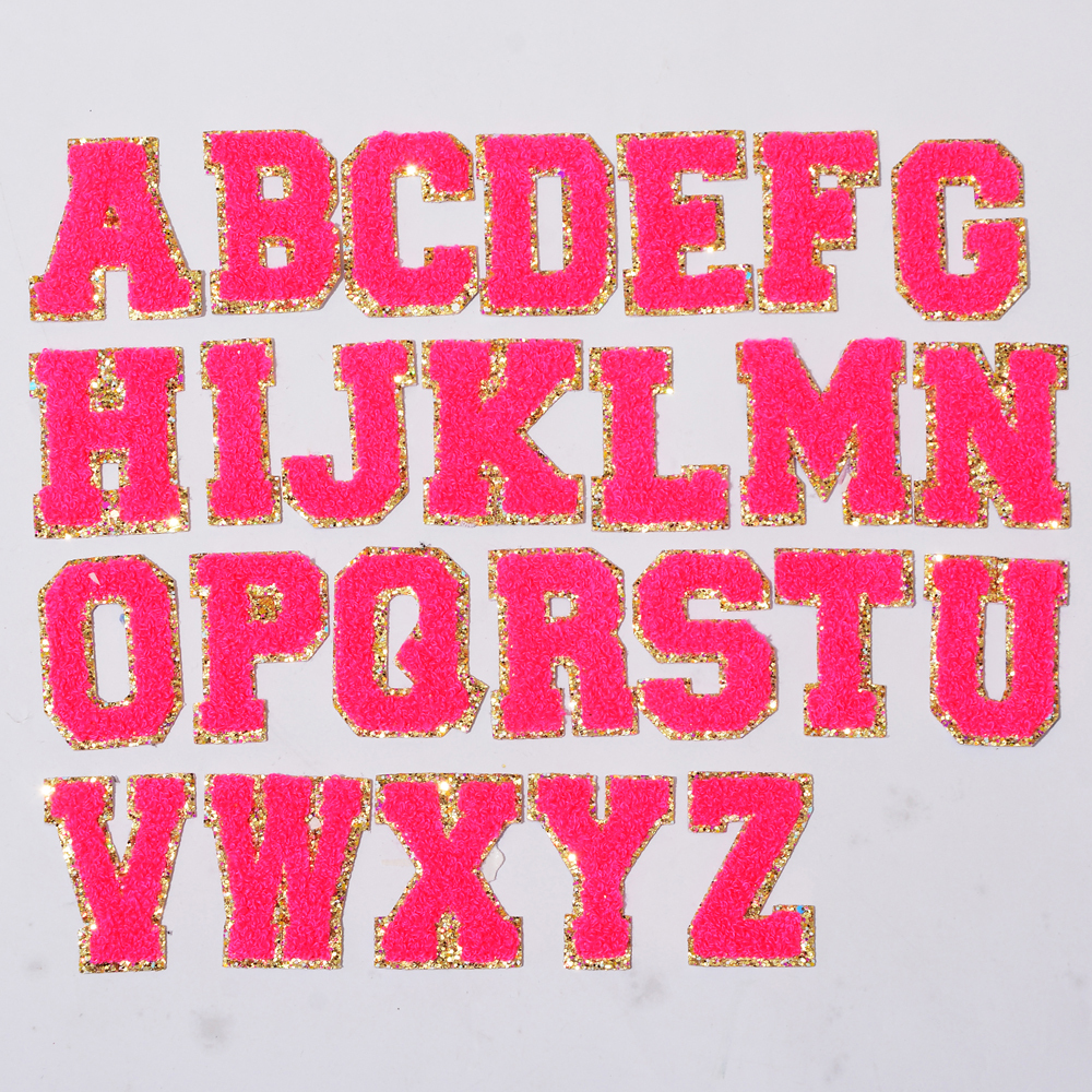 แพทช์สีชมพูนีออน (A-Z)