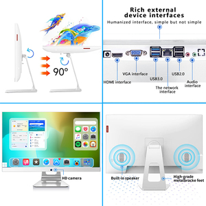 24 inç Core I3 I5 I7 masaüstü dizüstü bilgisayarlar ofis oyun için Guangzhou fabrika Oem ucuz fiyat Barebone All in One Pc bilgisayar - Product Image 3