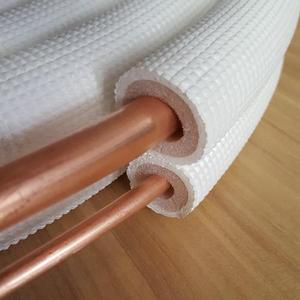 電気ガスコンディショナー継手9000BTU 12000BTUホワイトPE断熱3m 5m接続銅パイプ工場 - Product Image 5