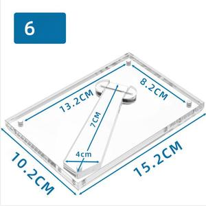 5x7 inç akrilik şeffaf fotoğraf resim çerçevesi mıknatıslar ile masa üstü ekran için Stand ile net resim çerçeveleri - Product Image 6