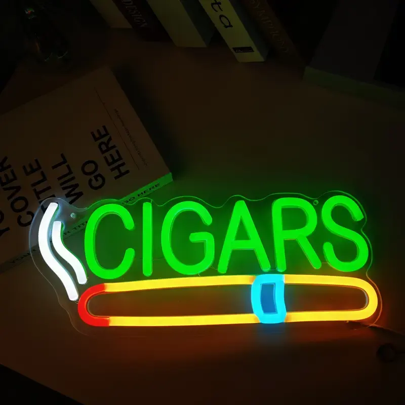 1-teilige zigarrenladen, heimbar zigarrenlounge-dekor, menschliches höhlenlicht, handgemachte kunstdekoration, dimmbar, bar, café, party oder rauchladen