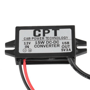 DC 12V〜5V 3A15WタイプAUSB出力電源アダプターDCコンバーターモジュール - Product Image 3