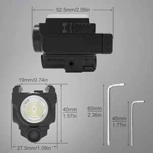 USB-C Laser tattico ricaricabile con mirino verde LED rosso con cannocchiali e accessori - Product Image 4