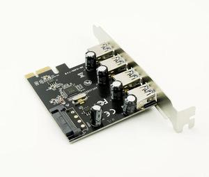 Express USB3.0 PCI-e 1x 4 3.0至PCI端口卡转换器USB控制器适配器 - Product Image 5