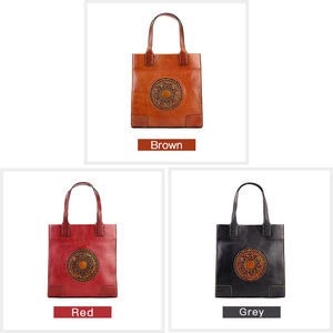 Zhuo Liang Top Grain da cổ điển Tote Vai Túi không có thương hiệu chéo cơ thể túi cho phụ nữ phụ nữ cổ điển máy tính xách tay Túi Xách Tote Túi - Product Image 6