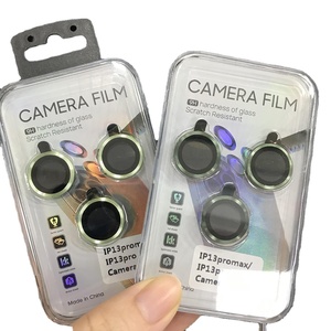 3d tam kapsama kamera Lens ekran koruyucu Iphone 16 13 14 15 Pro Max temperli cam ekran kamera koruyucu - Product Image 1