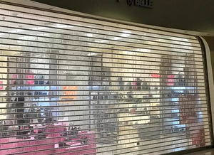 Elektrische Kristall-Rollt ür Kunden spezifische transparente Rollt ür Fernbedienung Diebstahls icherung PVC-Schiebetür