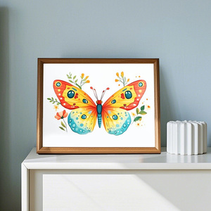 Bellflower bướm DIY sơn kim cương in vòng khoan thân thiện với môi 5D tường trang trí - Product Image 3