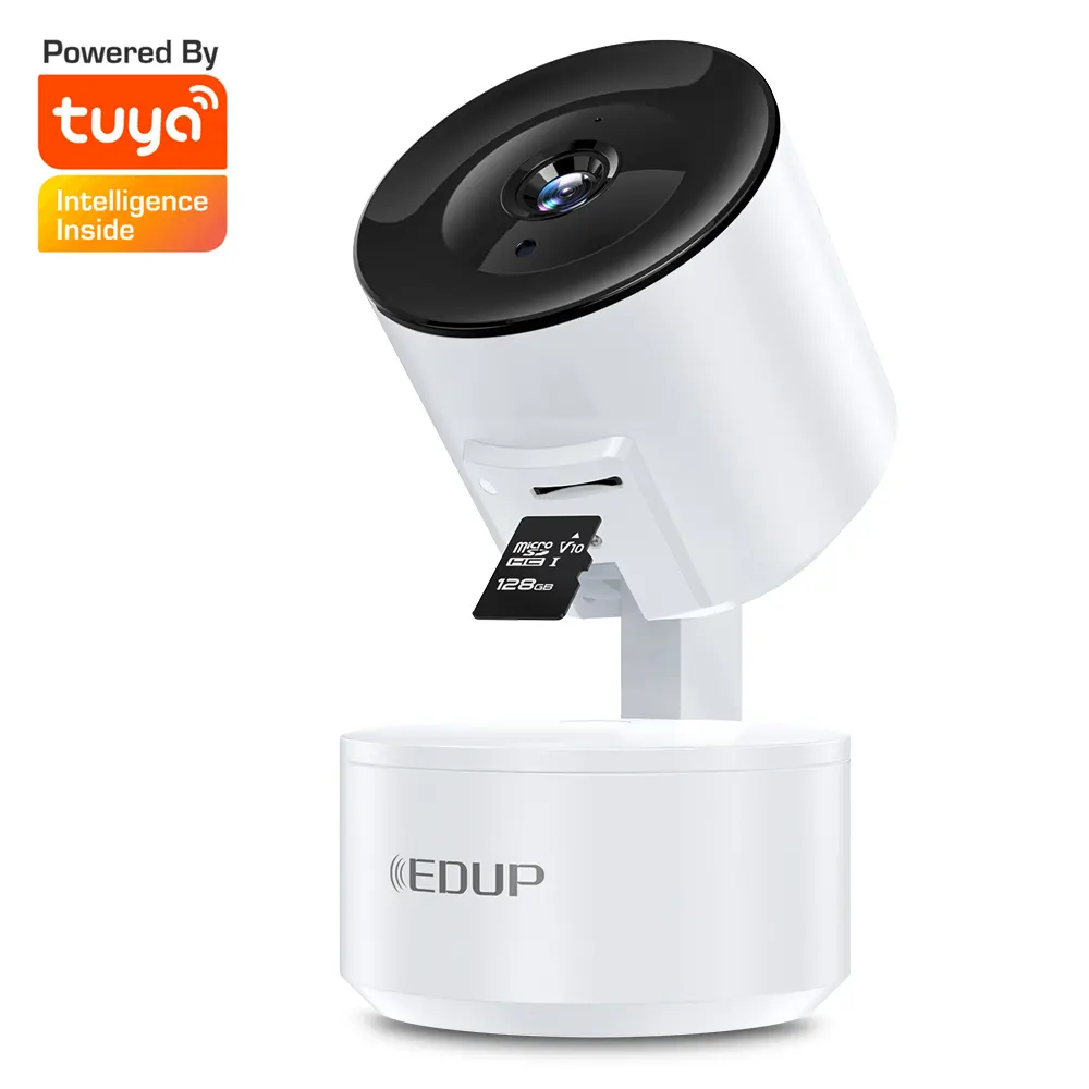 EDUPナイトビジョンモーション検出Tuyaスマート1080PフルHDホームWiFiワイヤレスセキュリティカメラ
