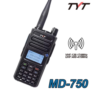 DMR Digital Walkie Talkie TYT MD-750 VHF 136-174MHz UHF 400-470MHz Dual Band double Time Slot 5W portatile FM bidirezionale Radio - Product Image 3