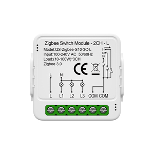 Neutral Free 3 Channels <strong>Zigbee</strong> 3.0 Switch <strong>Module</strong> Controlled by Tuya Smart and Smart Life - Product Image 1