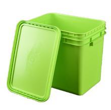 Secchio di plastica trasparente da 10L personalizzato con coperchio per alimenti per fusti secchi e botti