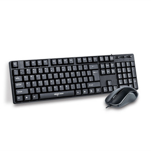 Kabel gebundene Tastatur-und Maus kombinationen Computer tastatur in voller Größe Optische Maus Ergonomisch für Computer-Office-Spiele - Product Image 1