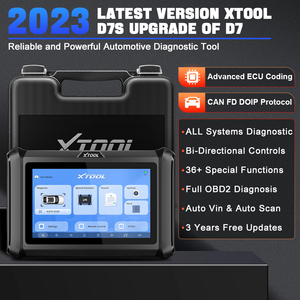 XTOOL D7S OBD2 Automotive All System Diagnostic Tool ECU Coding Key Programmer Auto Vin with 36+ Reset Functions Active <strong>Test</strong>