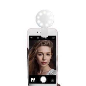 Gemi hazır mini selfi ışığı led halka USB şarj edilebilir klip üç Stop karartma Mini selfie halka ışık LED el feneri - Product Image 1
