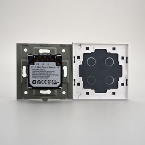 Glass Switch Multi Socket <strong>Au</strong> Uk Switch Socket Timer <strong>Remote</strong> Control Wall Switch Tuya WiFi Smart Power Socket Plug - Product Image 4