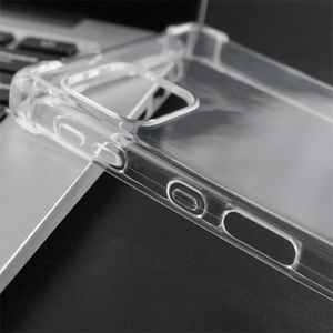 Clear Shockproof Phone Case for Sharp AQUOS Sense6 Four Corners Transparent Soft TPU Mobile <strong>Cover</strong> - Product Image 4
