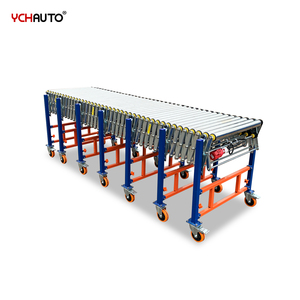 V Belt Conveyor Flexible Roller Conveyor <strong>Loading</strong> <strong>Unloading</strong> Box Carton With Power 60kg Boxes Conveyor for <strong>Container</strong>