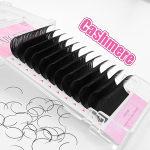 Abonnie kirpik tepsileri toptan C Cc D Dd l M U kıvırmak kirpik tepsileri özel etiket koyu yumuşak mat siyah kirpik uzantıları - Product Image 4