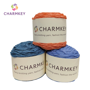 เส้นด้ายสีสัน100กรัมสำหรับถักไหมพรมโพลีเอสเตอร์100% ถักด้วยมือเส้นด้ายฝ้ายสำหรับถักโครเชต์ - Product Image 1