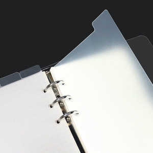 Wholesale Loose Leaf <strong>Notebook</strong> Page Markers A5 Binder Divider 6 Holes Clear Matte <strong>Index</strong> Divider <strong>with</strong> Tabs - Product Image 4