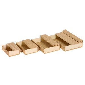 Juego de anidación de tamaño personalizado multifunción ecológico de 4 cajas de embalaje Beige de Bambú - Product Image 1