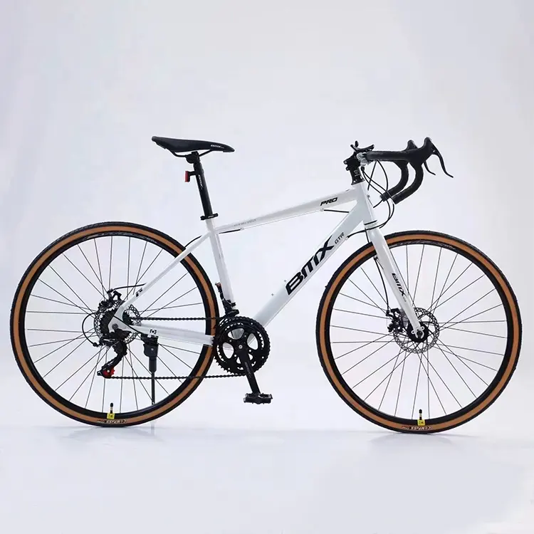 자갈 도로 자전거 MTBGOO 알루미늄 합금로드 바이크 디스크 브레이크 700C 성인용 레이싱 바이크
