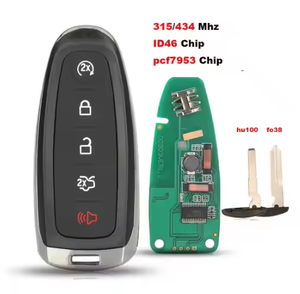 Ford 5 düğme için szvorcar araba çevirme anahtarı FO38R acil anahtar FCC ID ile akıllı anahtar 433mhz Chip çip: M3N5WY8609 ** - Product Image 4