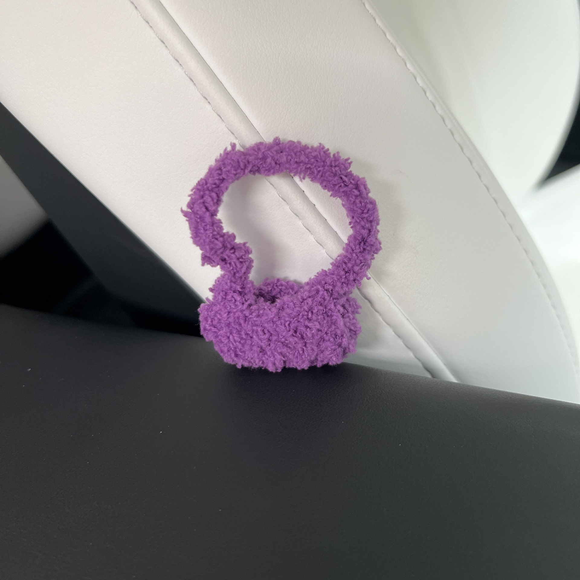 Purple velvet bag